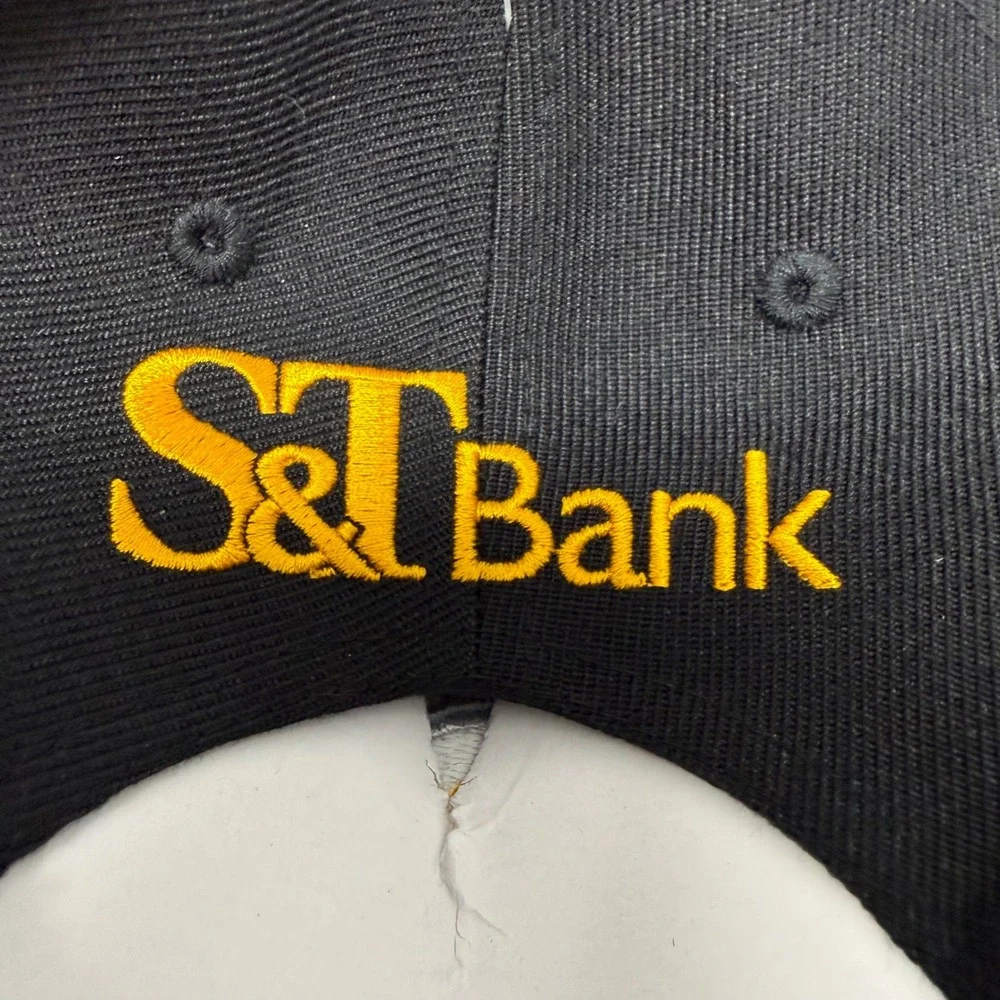 NFL Team Apparel Pittsburgh Steelers Hat Black Adjustable S&T Bank Promo Cap